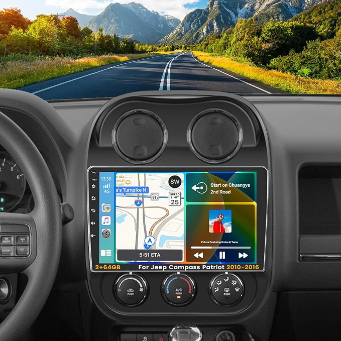 Inefala Android 15 Car Radio for Jeep Compass Patriot 2010-2016 Car Stereo by INEFALA