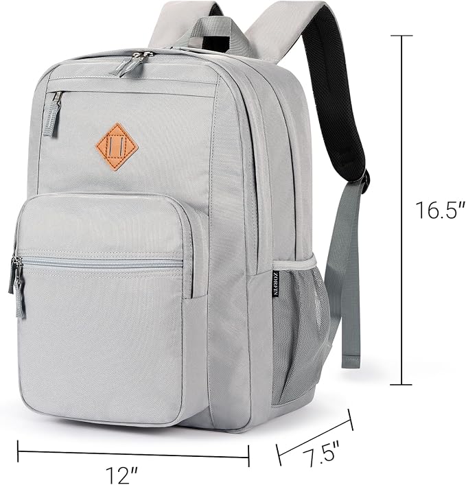 ZORFIN 26L Backpack for College, and Travel: Water Resistant Bookbag - Image 3