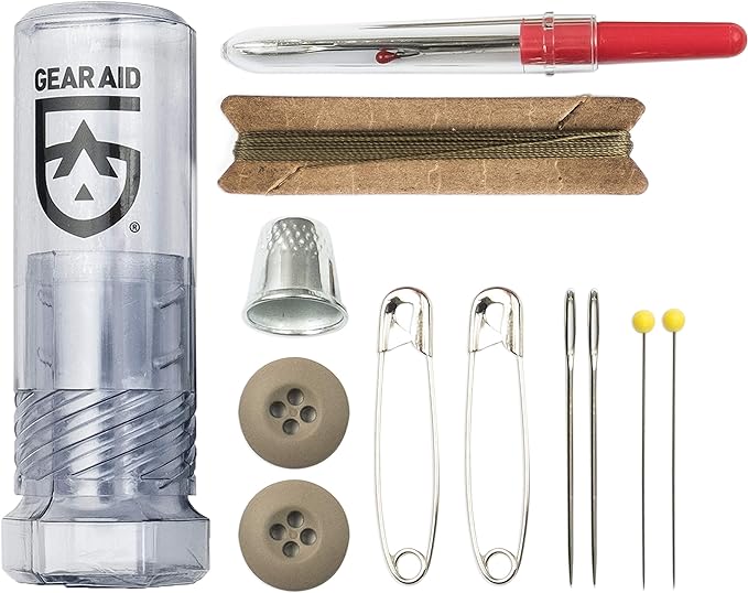 GEAR AID Sewing Kit with Heavy-Duty Needles and Thread by GEARAID