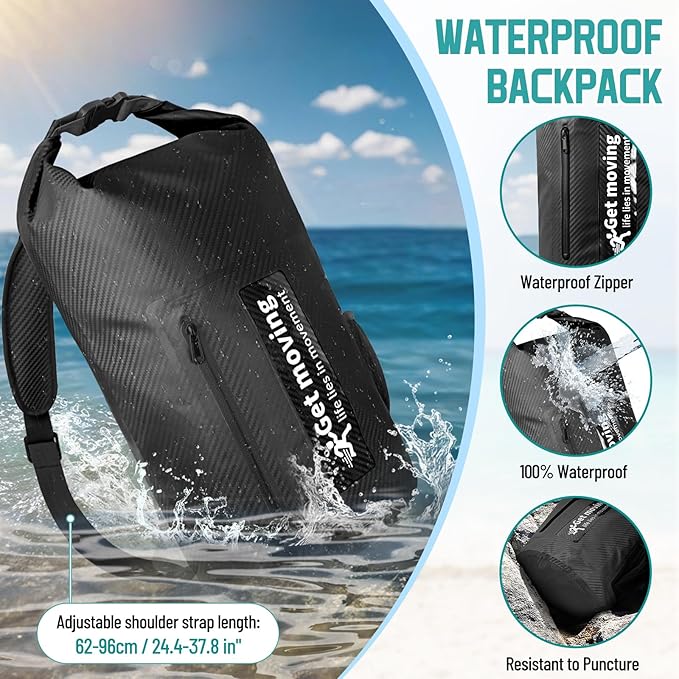 BKNOOU Dry Bag Waterproof Backpack - Image 3