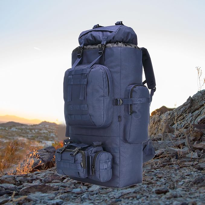 King'sGuard 100L Camping Hiking Backpack Molle Rucksack Military Camping - Image 6