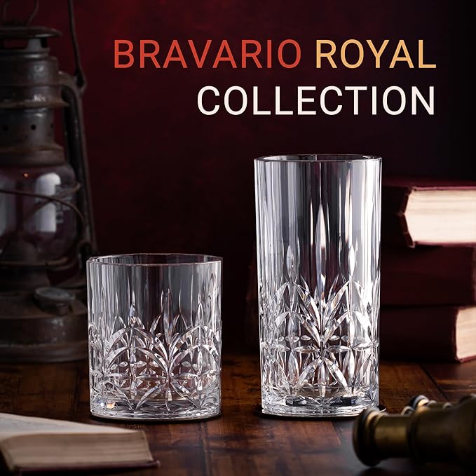 Bravario Unbreakable Plastic Whiskey Glasses | Shatterproof 100% Tritan Double - Image 5