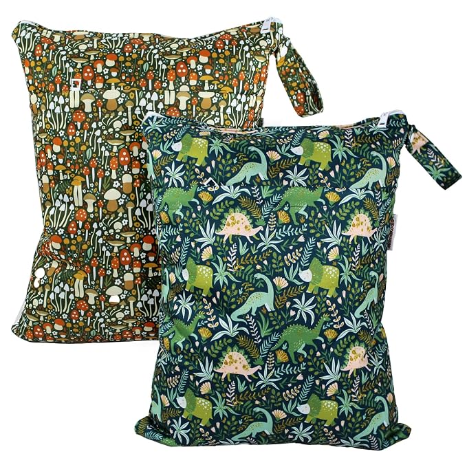 Mama Koala Wet Dry Bags, Portable Washable Reusable Baby Cloth Diapers Bags by MamaKoala