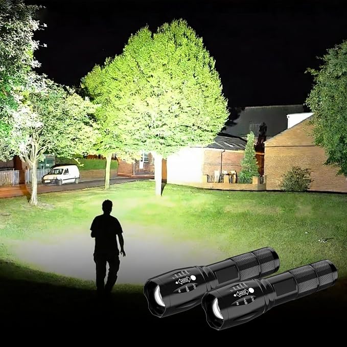 BESTSUN LED Flashlight 2 Pack, High Lumens Small Tactical Flashlights - Image 8