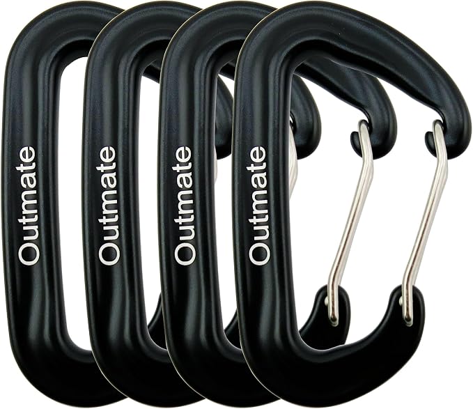 12kN 3.2"x2" Heavy-Duty Carabiner Clips by Outmate
