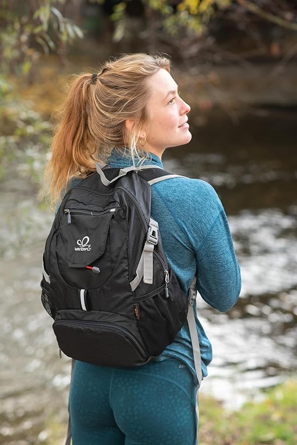 WATERFLY Small Lightweight Packable Backpack: 20l Ultra Light Foldable Travel - Image 3