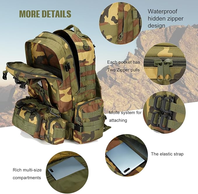 Large Military Tactical Backpack - Image 7