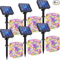 6 Pack Solar String Lights for Outside by btfarmdecorativelighting