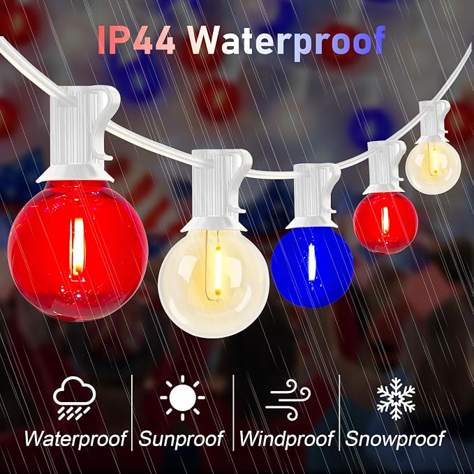 25Ft G40 LED Outdoor String Lights - Image 3
