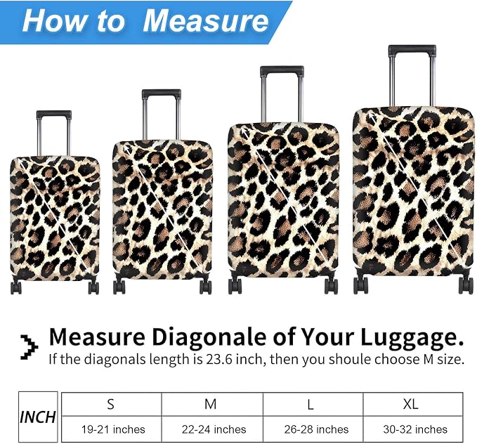 Luggage Cover Protector for 22-24 Inch Suitcases, TSA Approved Elastic Travel - Image 2