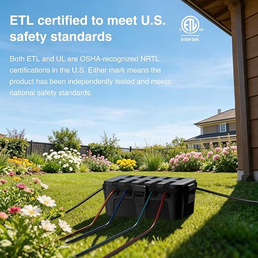 Flemoon Large Outdoor Electrical Box, IP54 Waterproof Extension Cord Cover - Image 2