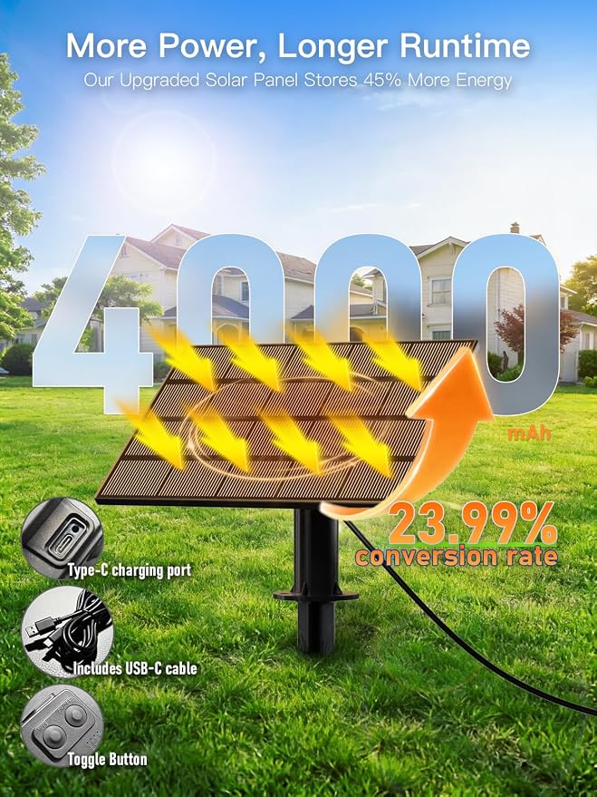 30FT Solar String Lights Outdoor Waterproof, 10+1 LED Solar Powered Lights - Image 2