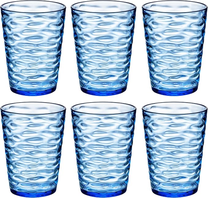 14-ounce Plastic Tumblers, Acrylic Drinking Glasses, Shatter-Proof, by ZAINCA
