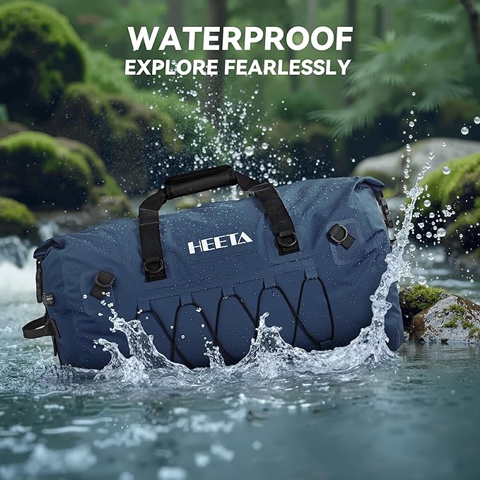 HEETA Waterproof Duffel Bag Motorcycle Dry Bag Backpack, 60L/80L Extra Large - Image 3