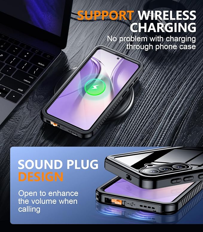 Temdan Designed for Samsung Galaxy S26 Case Waterproof, Built-in Lens & Screen - Image 6