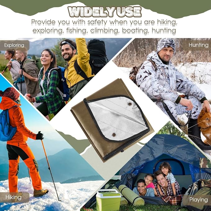 Kingdder 2 Pcs Heavy Duty Emergency Blankets - Image 7