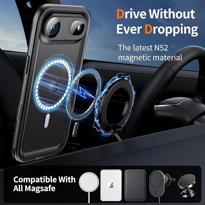 Cozycase for iPhone Air Waterproof Case Full-Body Bumper Shockproof Dustproof - Image 2