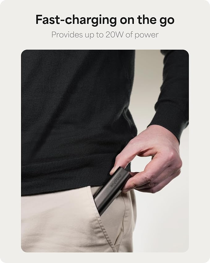 Mophie Powerstation Fast 5, 000mAh Power Bank |Portable | 20W, Single-Device - Image 4