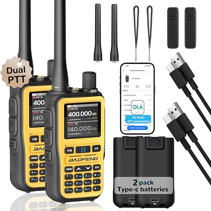 BAOFENG UV-5R Mini Ham Radio: Long Range Handheld Two Way Radio by Unknown