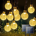 Jedavai Solar String Lights Outdoor 2 Pack 200 Led 80FT Warm White Crystal by LightUpYourLife