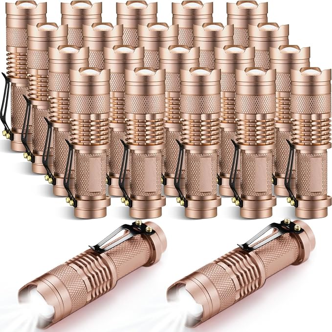 Fumete 20 Pieces LED Flashlight Mini 3 Mode Tactical Torch Small Water by Fumete