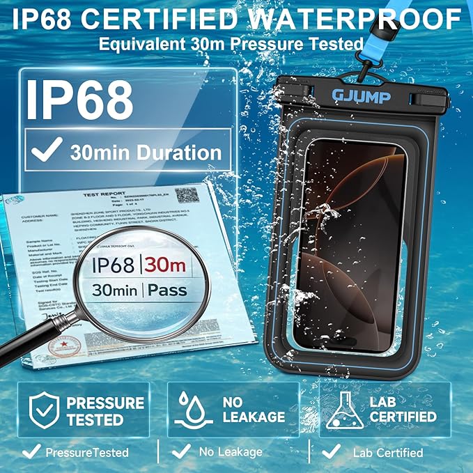Waterproof Phone Pouch Floating 2 Pack, IP68 Dry Bag Compatible - Image 3
