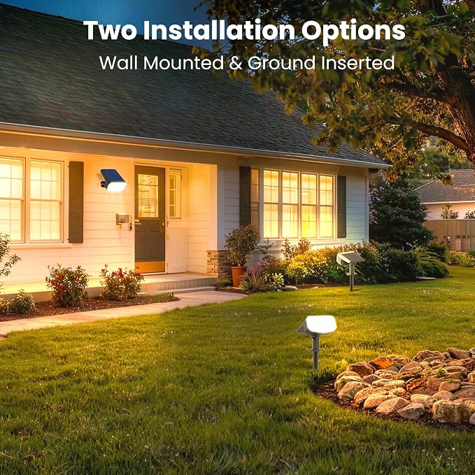 Solar Lights Outdoor Waterproof IP65, Super Bright LED, 3000K 2 Lighting Modes - Image 3