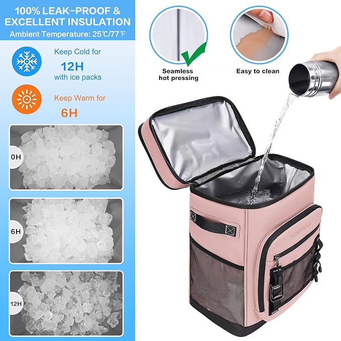 Hulongo Large Waterproof Insulated Cooler Backpack - Image 3