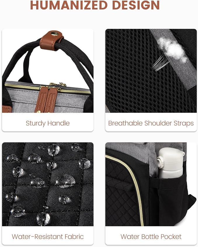 LOVEVOOK Laptop Backpack for Women, 15.6'' Waterproof Nurse Bag Teacher Work - Image 8