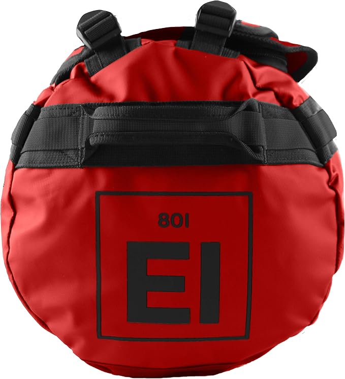 Element Equipment Trailhead Duffel Bag Shoulder Straps Waterproof Red Medium - Image 3