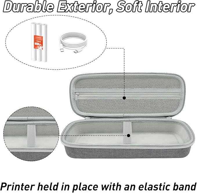 Klawdsky Hard Portable Printer Case Compatible - Image 2