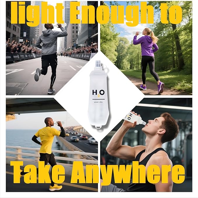 Collapsible TPU Soft Flask 500ml Leakproof Hydration Bottle - Image 5