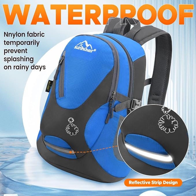 sunhiker Small Hiking Backpack Women Men 20L Lightweight Travel Backpack - Image 4