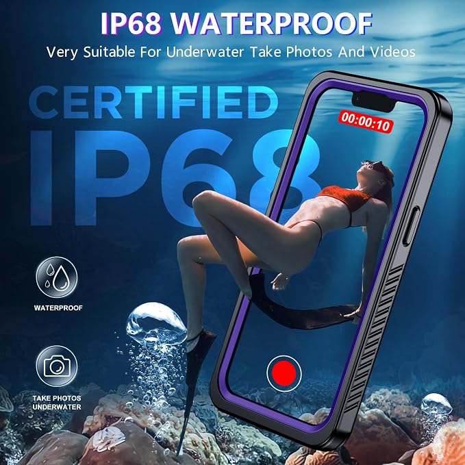 Red2Fire 2024 New for iPhone 13 Case Waterproof, Phone Case for iPhone 13 6.1" - Image 3