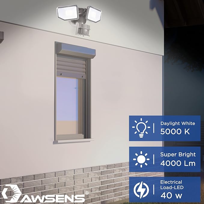 40W LED Security Lights Motion Sensor Light Outdoor, 180 Degree, 4000 LM - Image 5