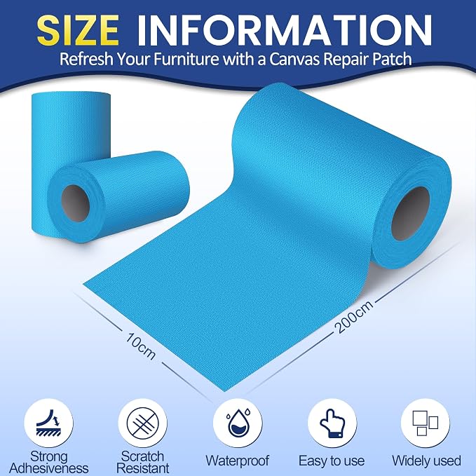 Self-Adhesive Canvas Repair Tape, Fabric Patch Repairs Kit - Image 2
