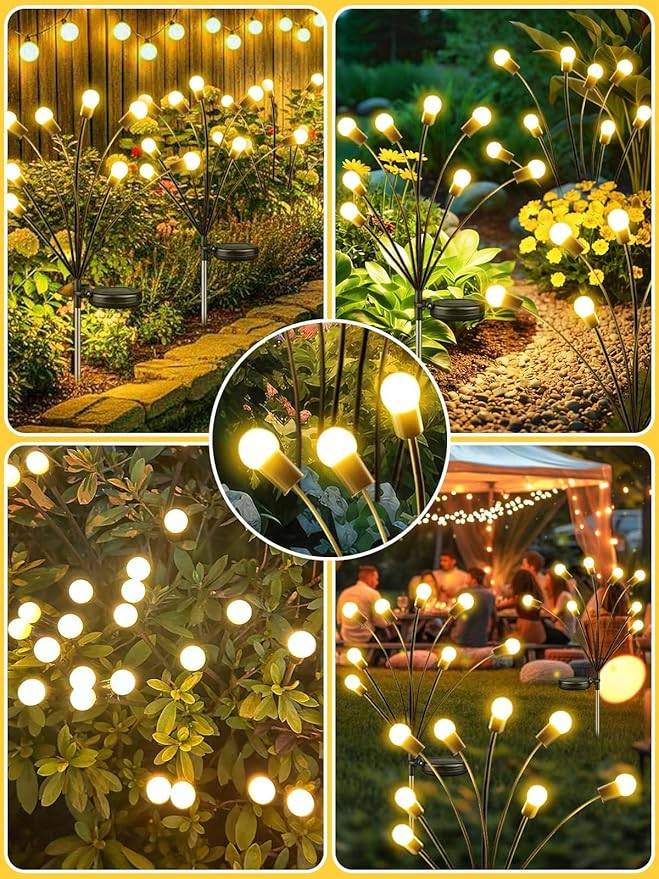 2026 Upgraded Solar Lights Outdoor, 10 Pack Solar Garden Lights - Image 6