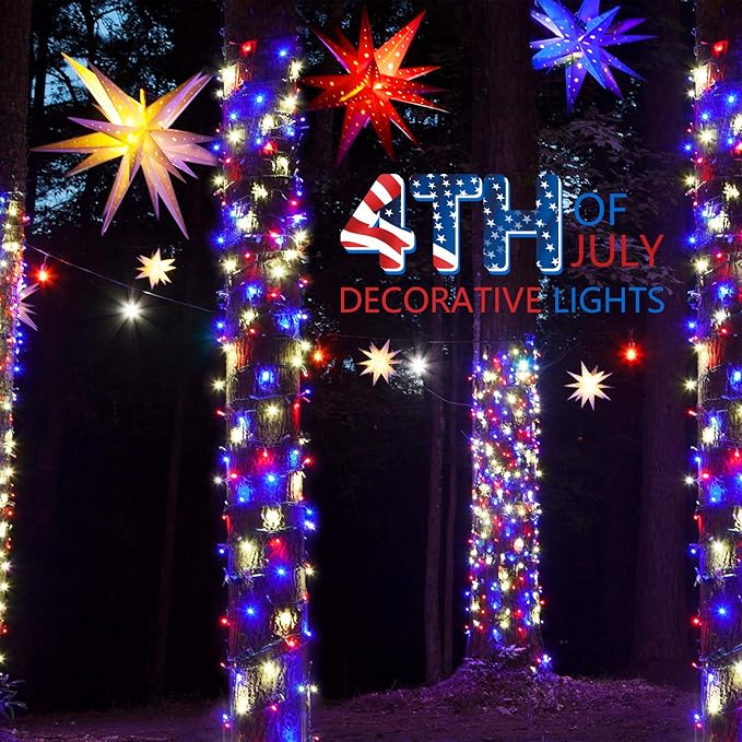 4th of July Decoration Patriotic Mini Lights - Image 5