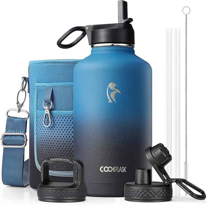 Half Gallon Water Bottle Insulated by Coolflask