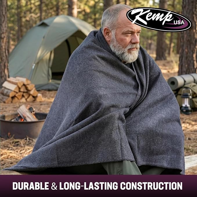 Kemp USA Emergency Relief Blanket Gray 60 x 84 Inch Multipurpose Disaster - Image 6