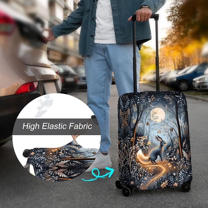 Luggage Cover Protector for 30-32 Inch Suitcases, TSA Approved Elastic Travel - Image 4