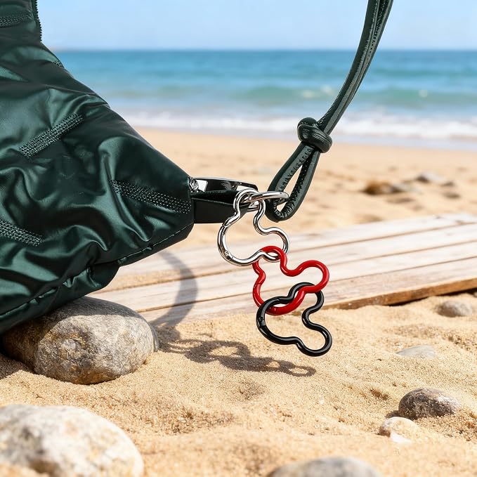 17Pcs Aluminum Alloy Creative Carabiner Clips, Colorful Spring Snap Hook - Image 4