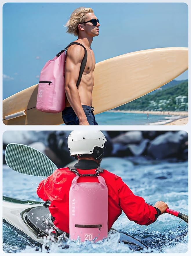 HEETA Waterproof Dry Bag with Front Zippered Pocket - Image 5