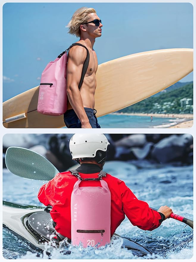 HEETA Waterproof Dry Bag with Front Zippered Pocket - Image 5