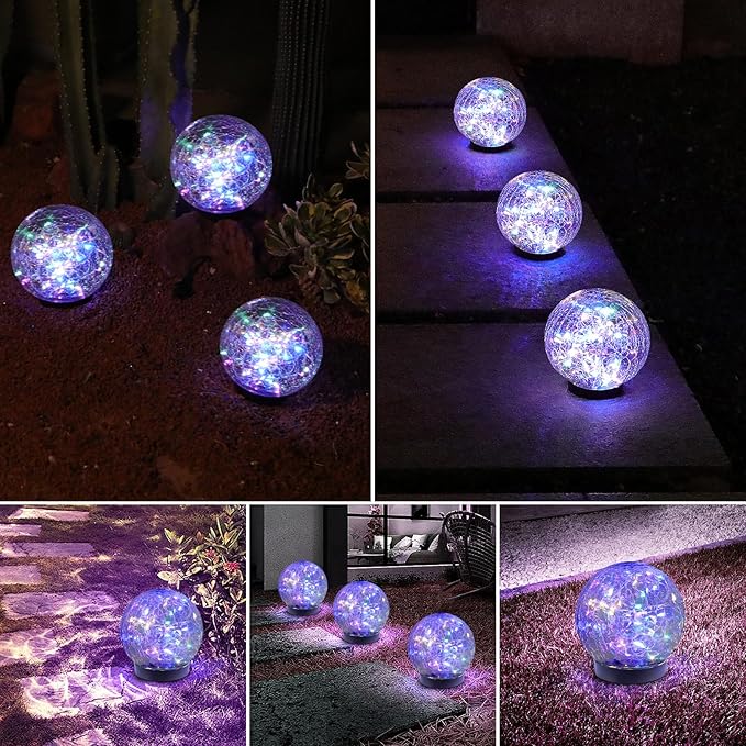MLKNK Solar Globe Lights Outdoor Waterproof-Solar Balls-Solar Garden Lights-Orbs - Image 7