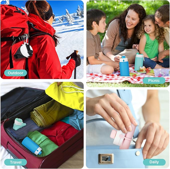 PLTCAT Collapsible Foldable BPA Free Reusable Lightweight Leak-Proof Travel - Image 7