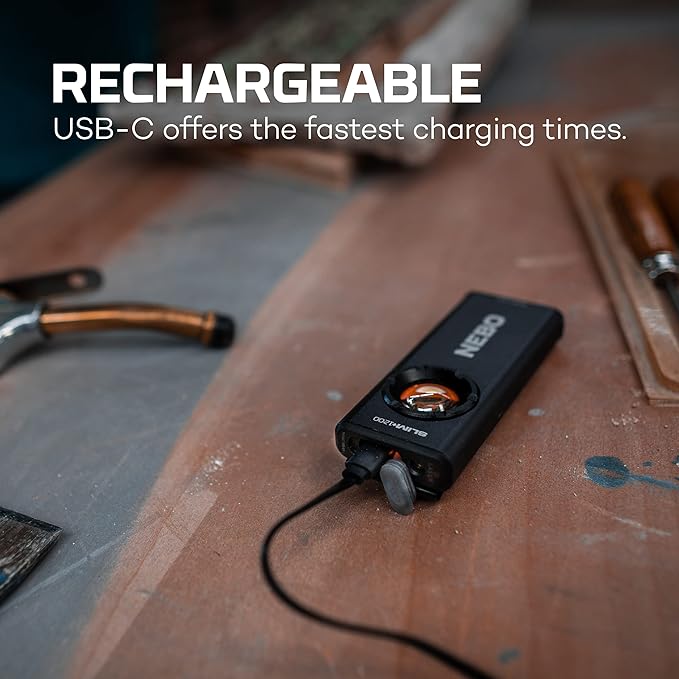 NEBO Slim+ 1200 Pocket Light | USB-C Rechargeable 1200 Lumen Pocket Light - Image 5