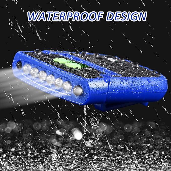 Mudder LED Clip on Cap Lights USB Rechargeable Cap Flashlight Clip Waterproof - Image 6