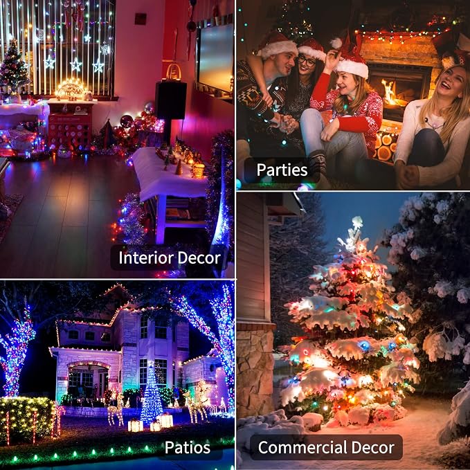 Battery Operated Christmas Lights 2 Pack 18 Feet 50 LED Clear Mini String Lights - Image 6