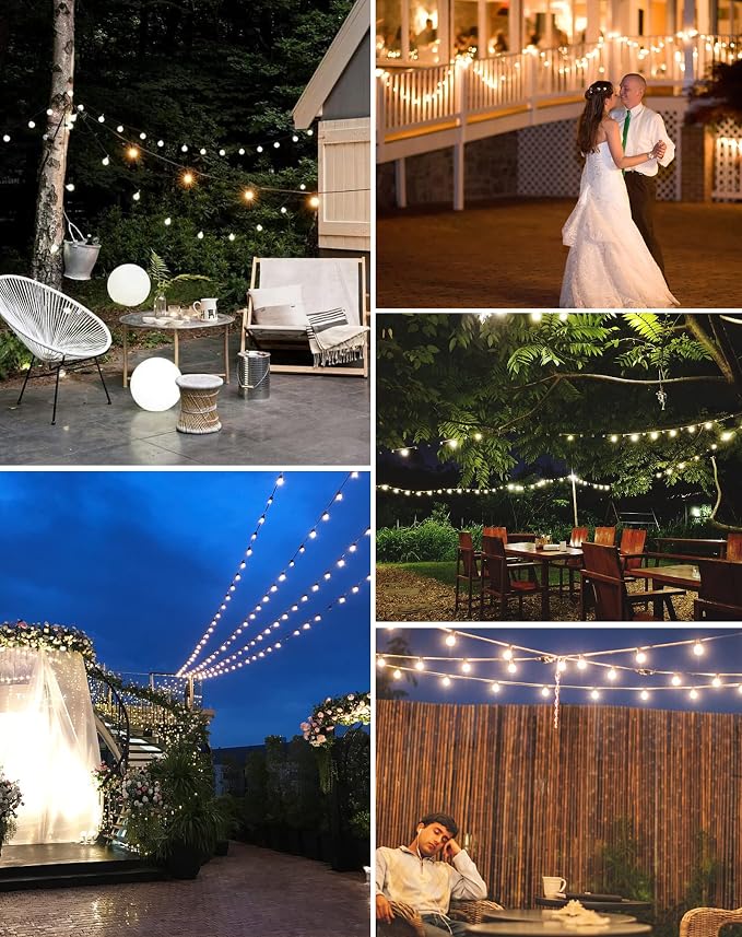 Zuske Outdoor String Lights, 200FT Patio Lights - Image 7